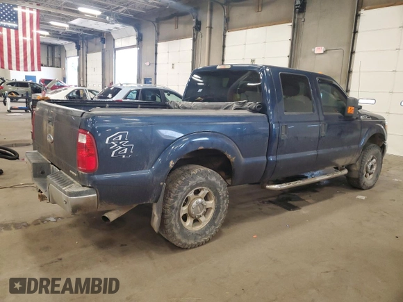 2013 Ford F-250 XL with VIN 1FT7W2B64DEB25764, listed as a Copart auction lot 60490365 with 240,846 mi miles and Salvage title. Bid and sale history available at DreamBid. Image 3.
