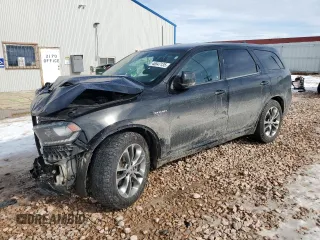 2020 Dodge Durango R/T with VIN 1C4SDJCT0LC214689, listed as a Copart auction lot 46547135 with 124,198 mi miles and Salvage title. Bid and sale history available at DreamBid. Image 1.