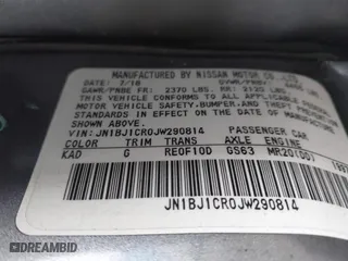 2018 Nissan Rogue Sport S with VIN JN1BJ1CR0JW290814, listed as a IAAI auction lot 41840080 with 90,018 mi miles. Bid and sale history available at carsss.com. Image 9.