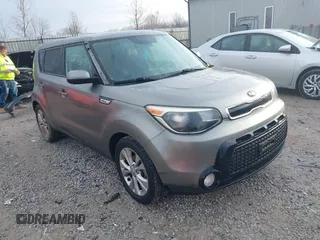 2016 Kia Soul + with VIN KNDJP3A5XG7241688, listed as a IAAI auction lot 41678769 with 164,823 mi miles. Bid and sale history available at carsss.com. Image 1.