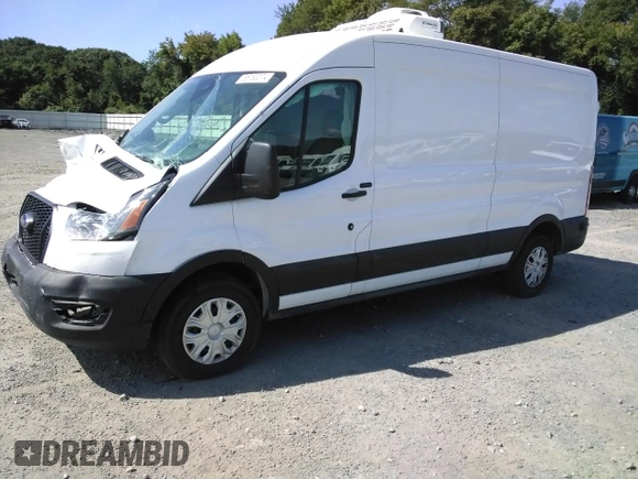 2023 Ford Transit Cargo with VIN 1FTBR1C87PKC01057, listed as a Copart auction lot 66183374 with 1,863 mi miles and Salvage Title. Bid and sale history available at DreamBid. Image 1.