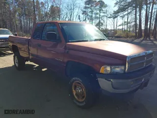 2002 Dodge Ram 2500 with VIN 3B7KF23612M209587, listed as a IAAI auction lot 41721246 with 261,501 mi miles. Bid and sale history available at carsss.com. Image 1.