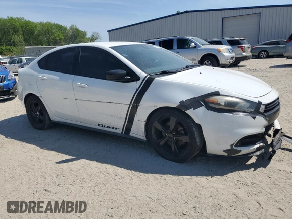 2015 Dodge Dart SXT with VIN 1C3CDFBB3FD116687, listed as a Copart auction lot 53839465 with 174,413 mi miles and Clean Title. Bid and sale history available at carsss.com. Image 4.