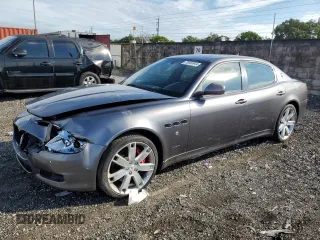 2011 Maserati Quattroporte S z VIN ZAM39JKAXB0059649, wystawiony jako Copart lot #76566944 z przebiegiem 35 261 mil mil oraz Czysty tytuł • Clean title. Historia ofert i sprzedaży dostępna na DreamBid. Obrazek 1.