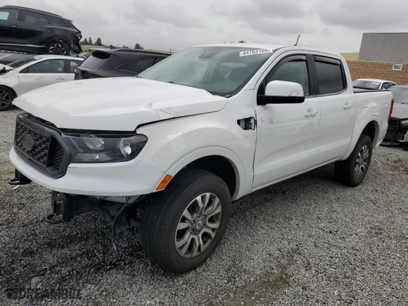 2020 Ford Ranger XL with VIN 1FTER4EH6LLA30222, listed as a Copart auction lot 44763165 with 55,345 mi miles and Salvage Title. Bid and sale history available at carsss.com. Image 1.