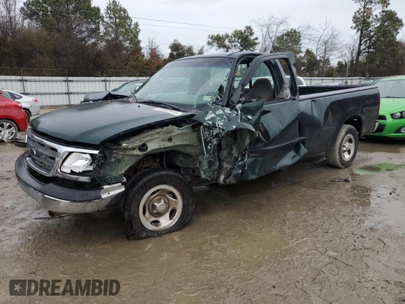 2002 Ford F-150 XL with VIN 1FTRF17W42NB09833, listed as a Copart auction lot 44682545 with 0 mi miles and Salvage Title. Bid and sale history available at carsss.com. Image 1.
