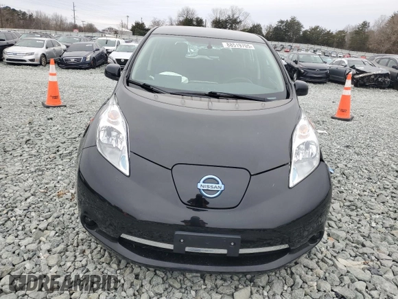 2015 Nissan LEAF SL with VIN 1N4AZ0CP9FC322927, listed as a Copart auction lot 88519705 with 58,552 mi miles and Salvage Title. Bid and sale history available at DreamBid. Image 5.