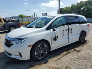 2022 Honda Odyssey Elite with VIN 5FNRL6H91NB022604, listed as a Copart auction lot 60165615 with 51,557 mi miles and Salvage title. Bid and sale history available at DreamBid. Image 1.