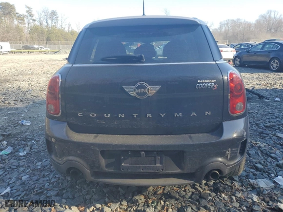 2014 MINI Cooper Countryman S with VIN WMWZC3C51EWP25860, listed as a Copart auction lot 47460235 with 128,314 mi miles and Salvage Title. Bid and sale history available at carsss.com. Image 6.