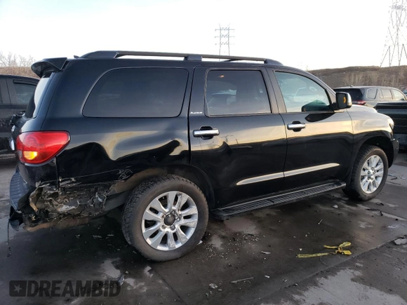2012 Toyota Sequoia Platinum with VIN 5TDDY5G14CS065313, listed as a Copart auction lot 85329514 with 152,313 mi miles and Salvage Title. Bid and sale history available at carsss.com. Image 3.
