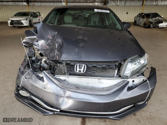 2014 Honda Civic Sedan EX-L with VIN 2HGFB2F93EH509266, listed as a Copart auction lot 43169125 with 158,319 mi miles and Salvage Title. Bid and sale history available at carsss.com. Image 5.
