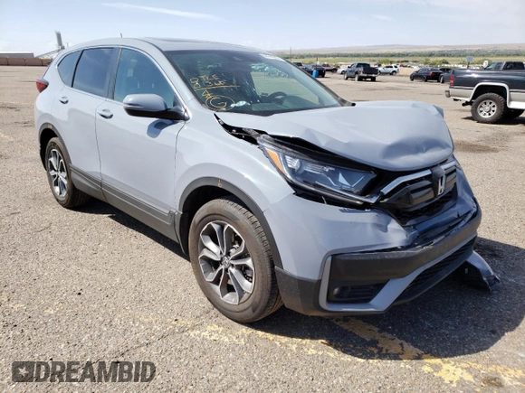 2022 Honda CR-V EX with VIN 2HKRW2H57NH631226, listed as a Copart auction lot 58745802 with 15,831 mi miles. Bid and sale history available at carsss.com. Image 1.