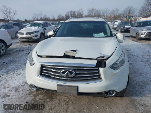 2015 Infiniti QX70 with VIN JN8CS1MW4FM481257, listed as a IAAI auction lot 41390187 with 127,892 mi miles and . Bid and sale history available at DreamBid. Image 12.