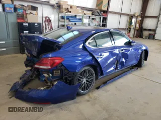 2019 Genesis G70 2.0T Advanced with VIN KMTG64LA8KU010880, listed as a Copart auction lot 44308682 with 48,467 mi miles and Salvage Title. Bid and sale history available at carsss.com. Image 4.