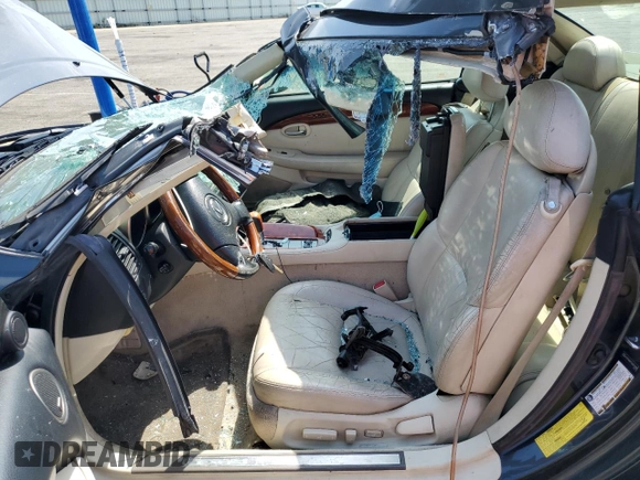 2006 Lexus SC 430 with VIN JTHFN48Y169001884, listed as a Copart auction lot 69249434 with 186,520 mi miles and Salvage Title. Bid and sale history available at DreamBid. Image 7.