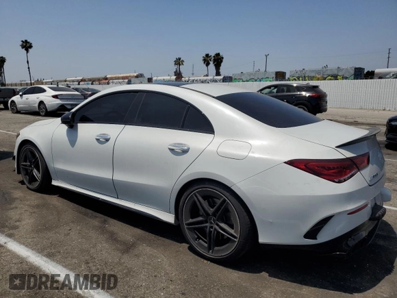 2020 Mercedes-Benz CLA 45 AMG with VIN W1K5J5DB3LN093251, listed as a Copart auction lot 55902764 with 51,442 mi miles and Salvage Title. Bid and sale history available at DreamBid. Image 2.