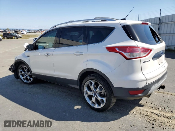 2016 Ford Escape Titanium with VIN 1FMCU0J99GUB83458, listed as a Copart auction lot 48828195 with 74,250 mi miles and Salvage Title. Bid and sale history available at carsss.com. Image 2.