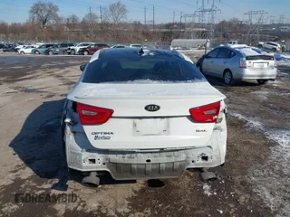 2015 Kia Optima SXL Turbo with VIN 5XXGR4A65FG428023, listed as a IAAI auction lot 41416027 with 100,372 mi miles and . Bid and sale history available at DreamBid. Image 16.