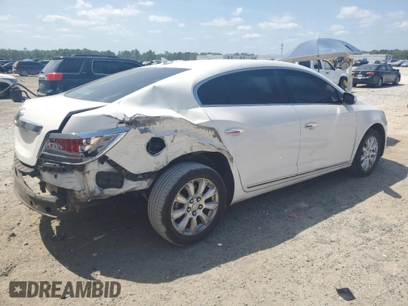 2013 Buick LaCrosse with VIN 1G4GA5ER0DF302189, listed as a Copart auction lot 54475545 with 157,615 mi miles and Salvage Title. Bid and sale history available at DreamBid. Image 3.
