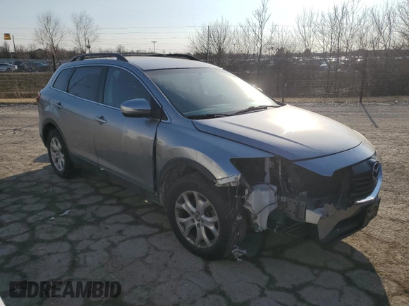 2013 Mazda CX-9 Touring with VIN JM3TB3CA3D0405084, listed as a Copart auction lot 47387645 with 0 mi miles and Salvage Title. Bid and sale history available at carsss.com. Image 4.