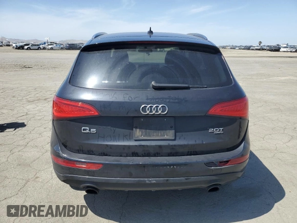 2013 Audi Q5 Premium with VIN WA1CFAFP7DA037028, listed as a Copart auction lot 57075835 with 142,617 mi miles and Salvage title. Bid and sale history available at DreamBid. Image 6.