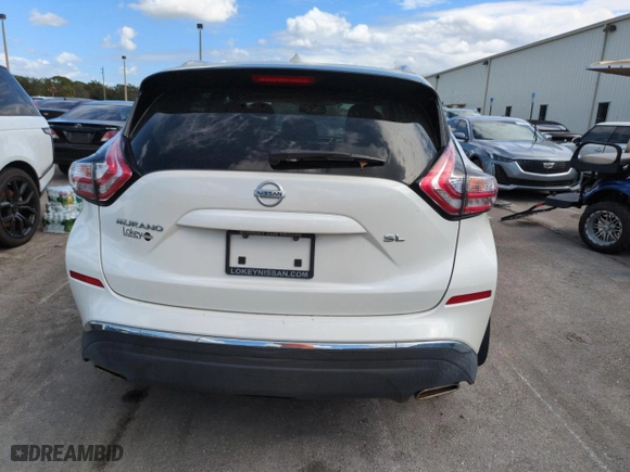 2015 Nissan Murano SV with VIN 5N1AZ2MG0FN290650, listed as a Copart auction lot 74561674 with 0 mi miles and Salvage Title. Bid and sale history available at carsss.com. Image 6.