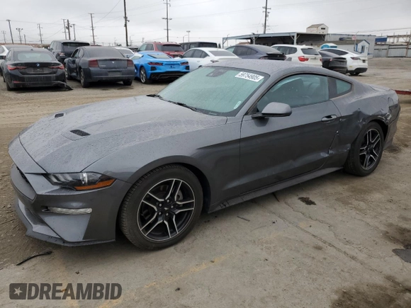 2023 Ford Mustang EcoBoost with VIN 1FA6P8TH3P5110730, listed as a Copart auction lot 59754905 with 31,477 mi miles and Salvage title. Bid and sale history available at DreamBid. Image 1.