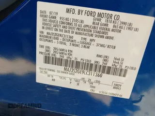 2020 Ford EcoSport SE z VIN MAJ3S2GE9LC311360, wystawiony jako IAAI lot #42031058 z przebiegiem 46 365 mil mil oraz . Historia ofert i sprzedaży dostępna na DreamBid. Obrazek 9.