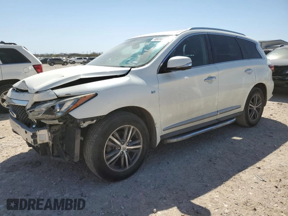 2017 Infiniti QX60 with VIN 5N1DL0MM1HC521627, listed as a Copart auction lot 48696865 with 122,309 mi miles and Salvage Title. Bid and sale history available at carsss.com. Image 1.