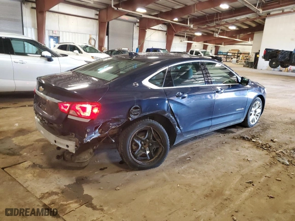 2017 Chevrolet Impala LS with VIN 2G11X5S38H9154941, listed as a Copart auction lot 49231355 with 142,947 mi miles and Clean Title. Bid and sale history available at carsss.com. Image 3.