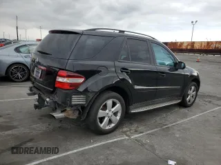 2009 Mercedes-Benz M 3.5L with VIN 4JGBB56E89A524440, listed as a Copart auction lot 43082805 with 185,084 mi miles and Salvage Title. Bid and sale history available at carsss.com. Image 3.