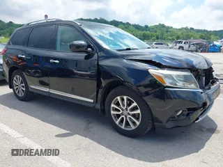 2014 Nissan Pathfinder S with VIN 5N1AR2MM1EC696341, listed as a IAAI auction lot 42255710 with 99,680 mi miles and . Bid and sale history available at DreamBid. Image 1.