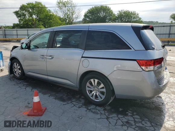 2016 Honda Odyssey EX-L with VIN 5FNRL5H66GB132308, listed as a Copart auction lot 55299495 with 143,174 mi miles and Salvage Title. Bid and sale history available at DreamBid. Image 2.