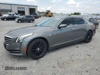 2017 Cadillac CT6 AWD with VIN 1G6KB5RS9HU184253, listed as a Copart auction lot 58132795 with 96,640 mi miles and Salvage title. Bid and sale history available at DreamBid. Image 1.