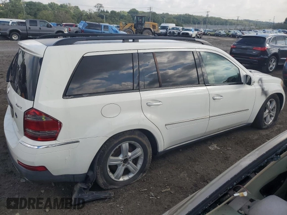 2007 Mercedes-Benz GL-Class with VIN 4JGBF71E07A191655, listed as a Copart auction lot 74016834 with 182,121 mi miles and Salvage Title. Bid and sale history available at carsss.com. Image 3.