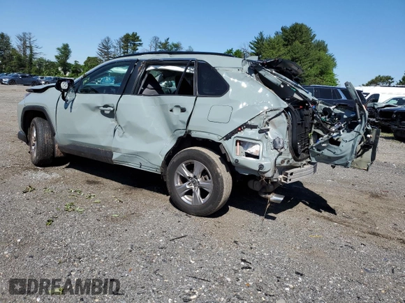 2022 Toyota RAV4 XLE with VIN 2T3P1RFV1NW259179, listed as a Copart auction lot 57253525 with 55,764 mi miles and Salvage title. Bid and sale history available at DreamBid. Image 2.