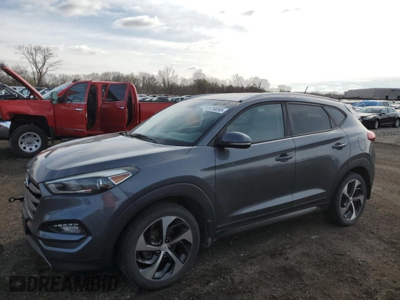 2016 Hyundai Tucson Limited z VIN KM8J3CA21GU187731, wystawiony jako Copart lot #51298595 z przebiegiem 116 020 mil mil oraz Czysty tytuł • Clean title. Historia ofert i sprzedaży dostępna na DreamBid. Obrazek 1.