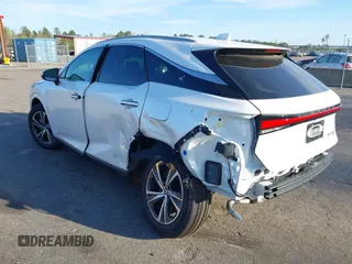 2025 Lexus RX with VIN 2T2BBMCA5SC069754, listed as a IAAI auction lot 41736947 with 355 mi miles. Bid and sale history available at carsss.com. Image 3.