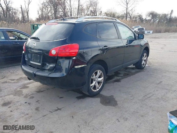 2009 Nissan Rogue SL with VIN JN8AS58V29W443020, listed as a IAAI auction lot 41824308 with 184,596 mi miles. Bid and sale history available at carsss.com. Image 4.
