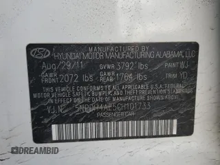 2012 Hyundai Elantra Limited z VIN 5NPDH4AE5CH101733, wystawiony jako Copart lot #50702495 z przebiegiem 187 523 mil mil oraz Szkoda całkowita • Salvage title. Historia ofert i sprzedaży dostępna na DreamBid. Obrazek 12.