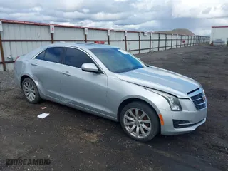 2017 Cadillac ATS Sedan AWD with VIN 1G6AG5RX4H0176223, listed as a IAAI auction lot 41980295 with 105,860 mi miles. Bid and sale history available at carsss.com. Image 1.