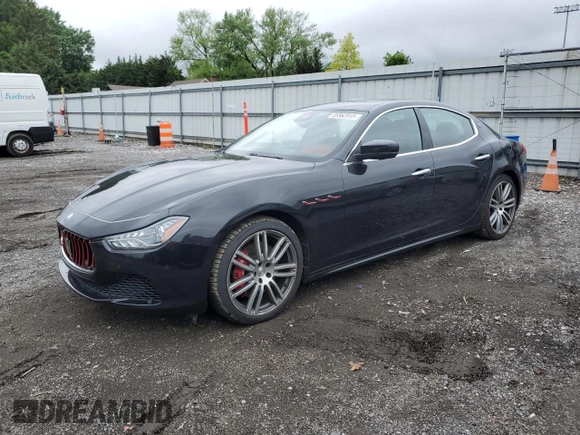 2017 Maserati Ghibli S Q4 with VIN ZAM57RTL3H1218740, listed as a Copart auction lot 55562515 with 72,554 mi miles and Salvage title. Bid and sale history available at DreamBid. Image 1.
