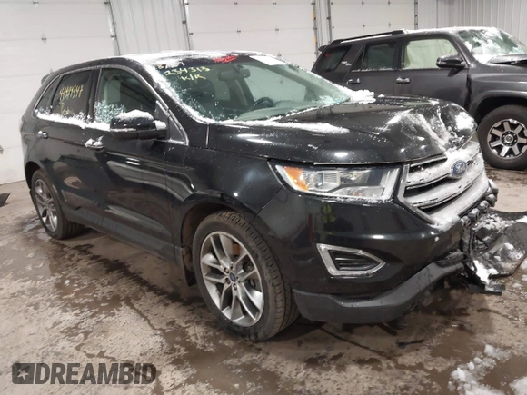 2015 Ford Edge Titanium z VIN 2FMTK4K91FBB27482, wystawiony jako IAAI lot #41919347 z przebiegiem 177 268 mil mil oraz . Historia ofert i sprzedaży dostępna na DreamBid. Obrazek 1.