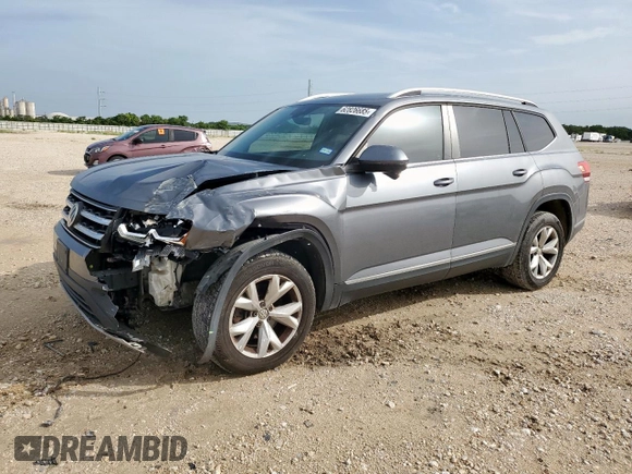 2018 Volkswagen Atlas SEL with VIN 1V2MR2CA1JC504966, listed as a Copart auction lot 62826685 with 177,774 mi miles and Salvage title. Bid and sale history available at DreamBid. Image 1.