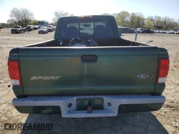 2000 Ford Ranger XL with VIN 1FTYR14V7YTA16839, listed as a Copart auction lot 51455215 with 183,798 mi miles and Salvage Title. Bid and sale history available at carsss.com. Image 6.
