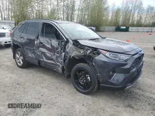 2020 Toyota RAV4 Hybrid Limited with VIN 2T3DWRFV0LW075076, listed as a Copart auction lot 52705445 with 45,236 mi miles and Salvage Title. Bid and sale history available at carsss.com. Image 4.