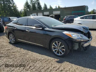 2017 Hyundai Azera with VIN KMHFG4JG2HA588977, listed as a Copart auction lot 61007035 with 76,379 mi miles and Salvage title. Bid and sale history available at DreamBid. Image 4.