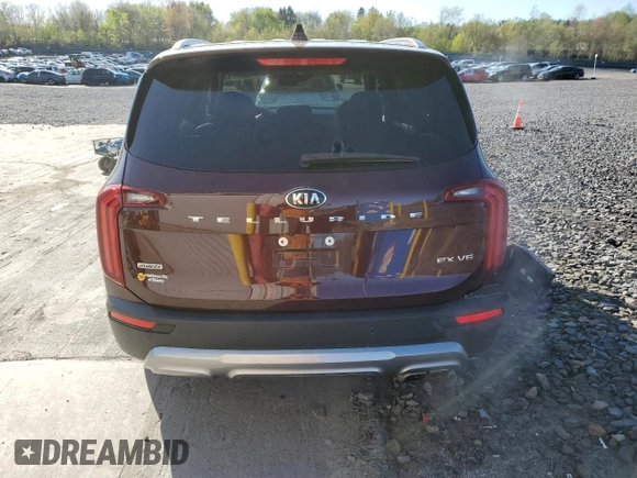 2020 Kia Telluride EX with VIN 5XYP3DHC9LG032973, listed as a Copart auction lot 54496785 with 85,188 mi miles and Salvage title. Bid and sale history available at DreamBid. Image 6.