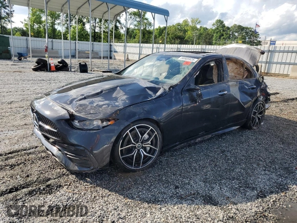 2023 Mercedes-Benz C 300 z VIN W1KAF4GB5PR102925, wystawiony jako Copart lot #56905925 z przebiegiem Nie podano mil oraz Nie do naprawy • Non repairable. Historia ofert i sprzedaży dostępna na DreamBid. Obrazek 1.