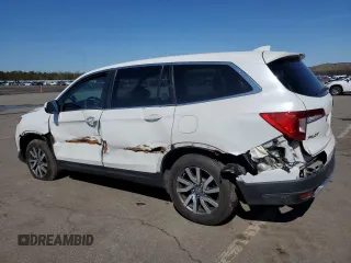 2021 Honda Pilot EX-L with VIN 5FNYF6H59MB051833, listed as a Copart auction lot 50360485 with 153,971 mi miles and Salvage Title. Bid and sale history available at DreamBid. Image 2.